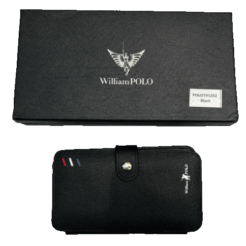Δερμάτινο πορτοφόλι καρτοθήκη William Polo 195202 μαύρο 8 Δερμάτινο πορτοφόλι καρτοθήκη William Polo 195202 μαύρο