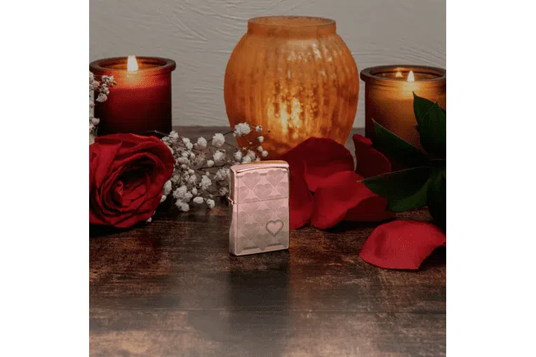 Heart Design Zippo