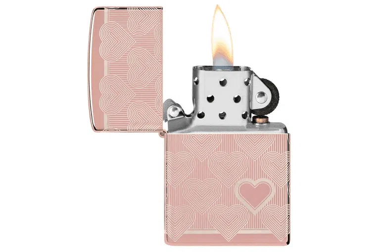 Heart Design Zippo