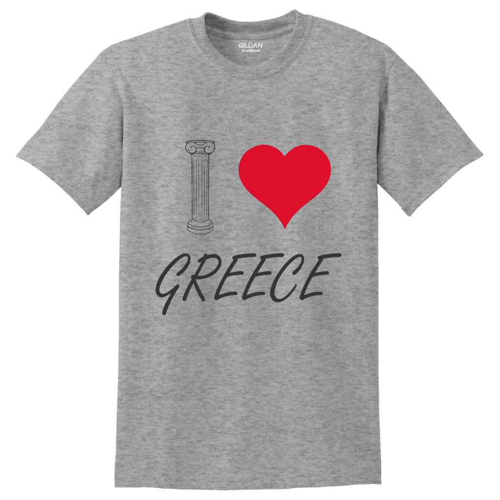 Κοντομάνικο I love Greece 9