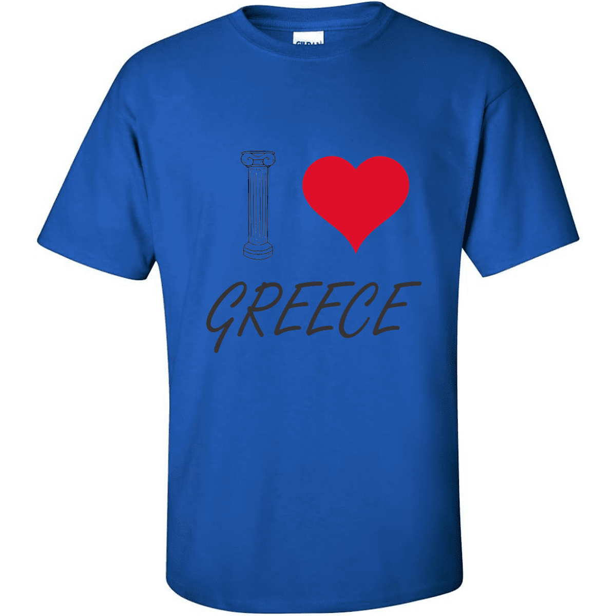 Κοντομάνικο I love Greece