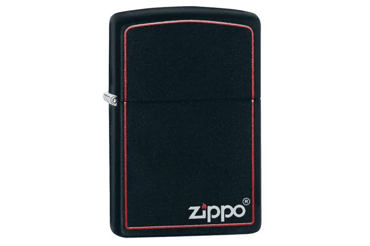 Classic Black and Red Zippo 1