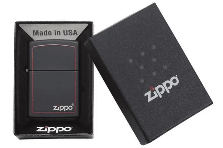 Classic Black and Red Zippo 2