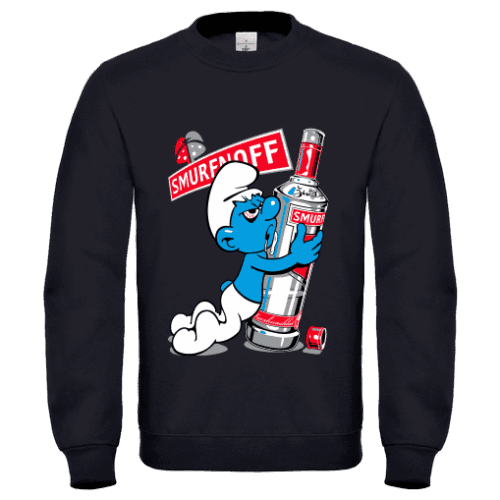 Alternative view of Unisex φούτερ ενηλίκων Smurfnoff