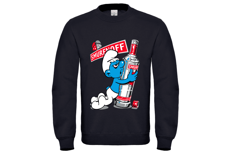 Unisex φούτερ ενηλίκων Smurfnoff 19