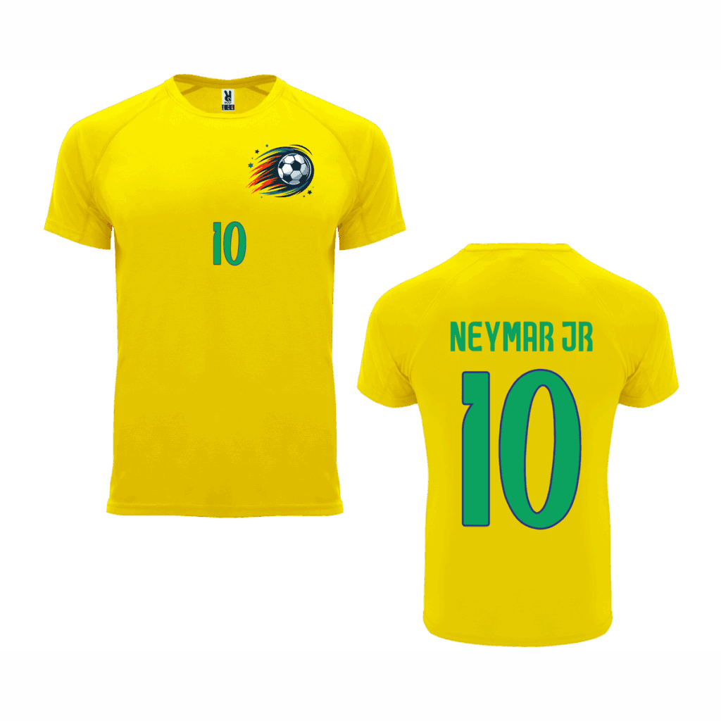 Μπλούζα ποδοσφαίρου Neymar 10 Μπλούζα ποδοσφαίρου Neymar