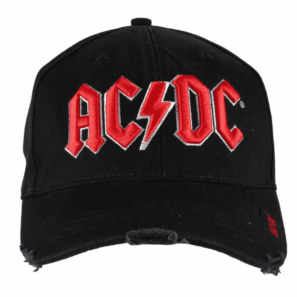 AC/DC Unisex Baseball Cap: Red Logo 2 AC/DC Unisex Baseball Cap: Red Logo 1