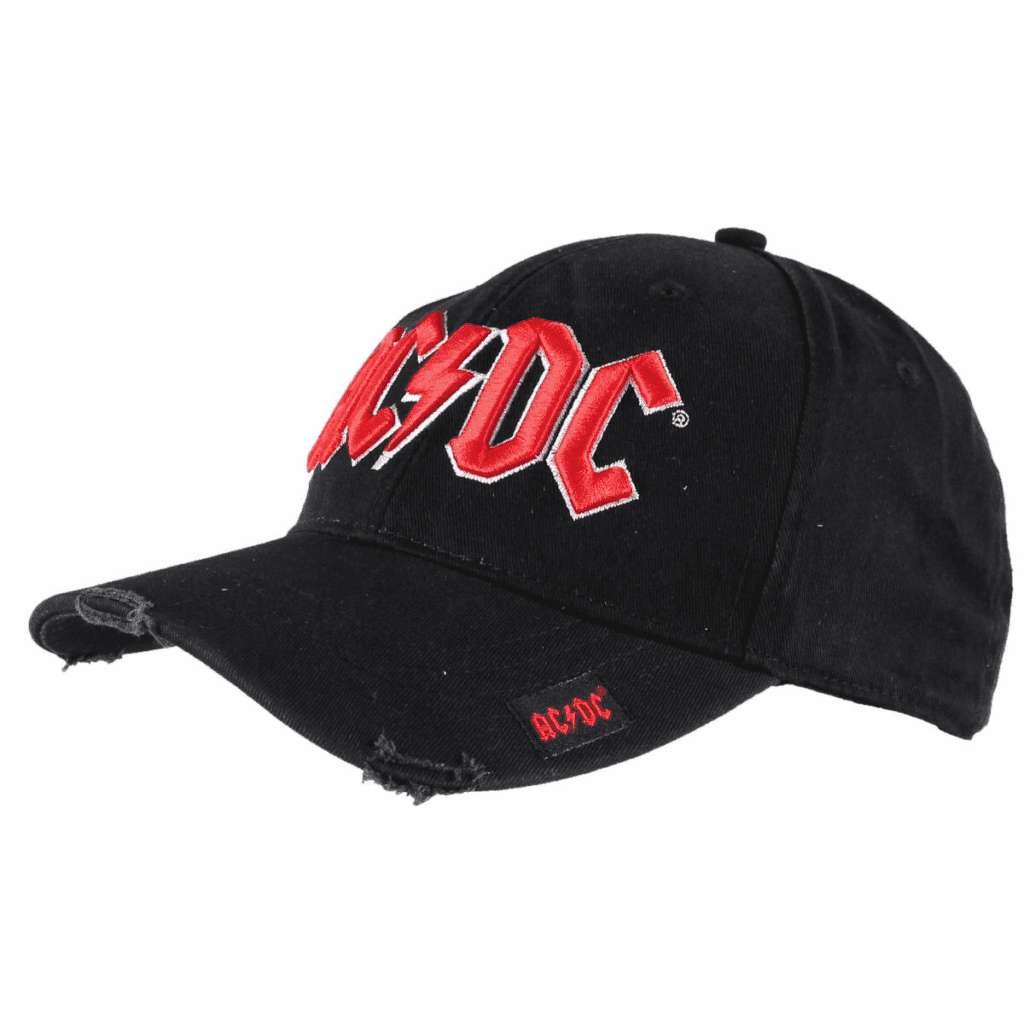 AC/DC Unisex Baseball Cap: Red Logo 3 AC/DC Unisex Baseball Cap: Red Logo 2