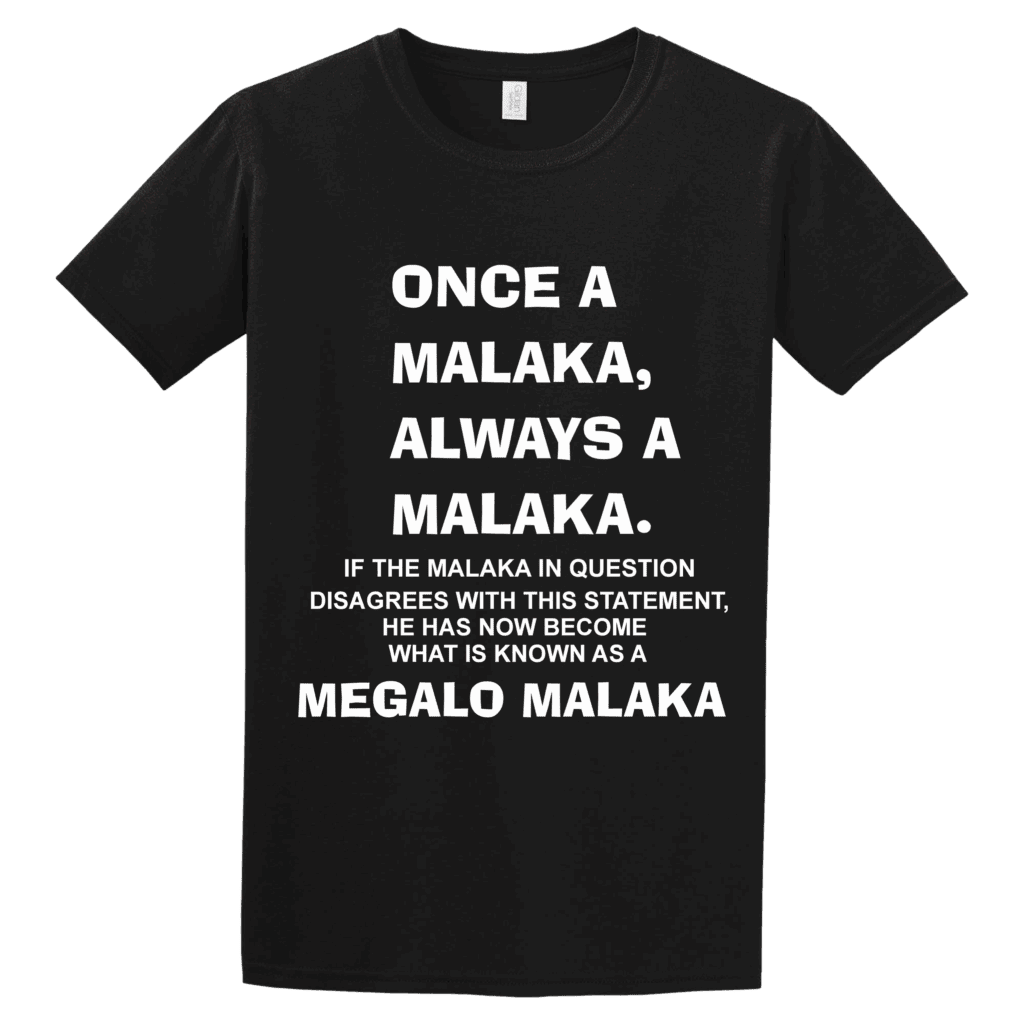 Unisex Tshirt Once a Malaka 8 Unisex Tshirt Once a Malaka