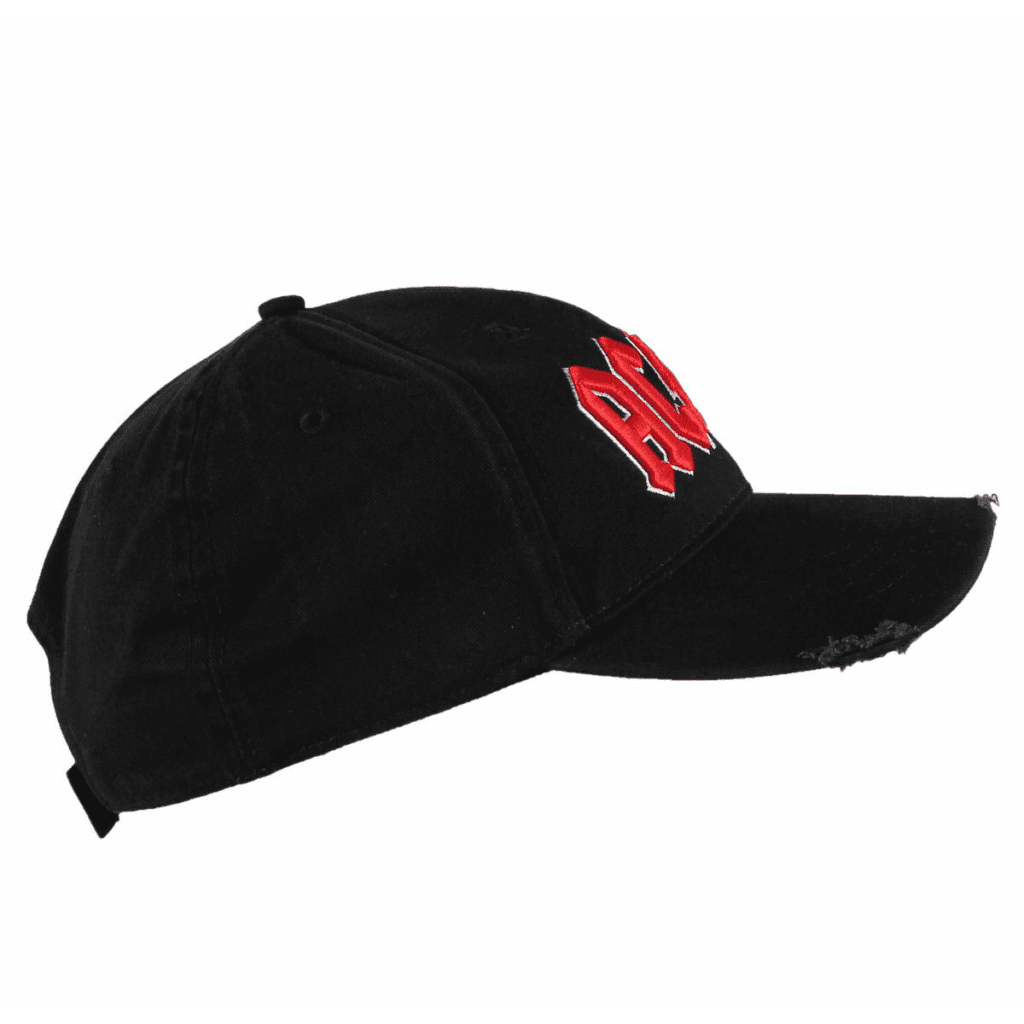 AC/DC Unisex Baseball Cap: Red Logo 4 AC/DC Unisex Baseball Cap: Red Logo 3