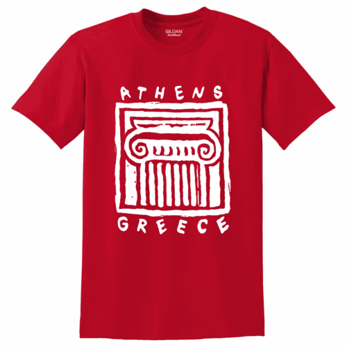Κοντομάνικη βαμβακερή μπλούζα Athens Greece