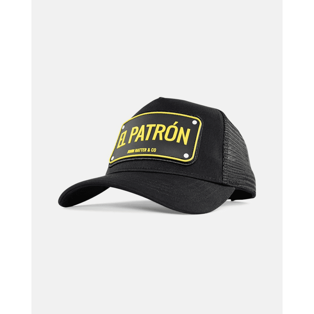 El Patron Μαύρο jockey καπέλο με rubber patch - John Hatter & Co 1