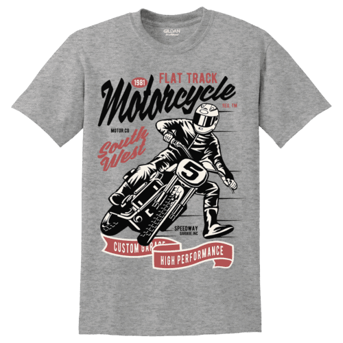 Unisex μπλούζα Flat Track Motorcycle