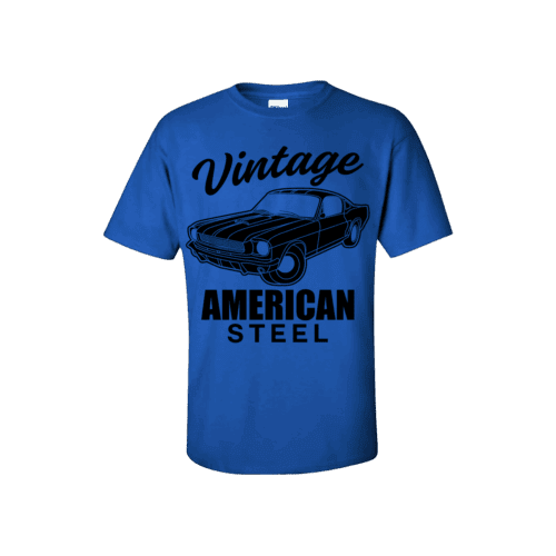 Κοντομάνικη μπλούζα Vintage American Steel
