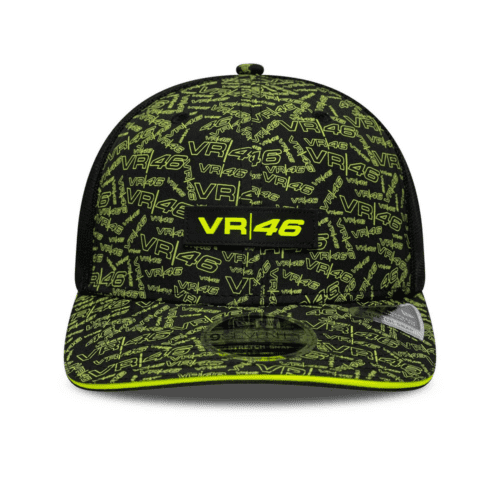 VR46 All Over Print Black 9SEVENTY Stretch Snap Cap 8