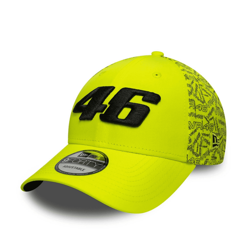 VR46 All Over Print Bright Yellow 9FORTY Cap 1 VR46 All Over Print Bright Yellow 9FORTY Cap