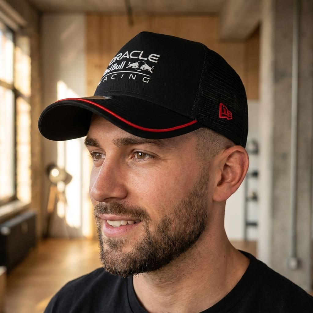 2026 Red Bull Racing Patch Black 9FORTY A-Frame Trucker Cap 2 2026 Red Bull Racing Patch Black 9FORTY A-Frame Trucker Cap 1