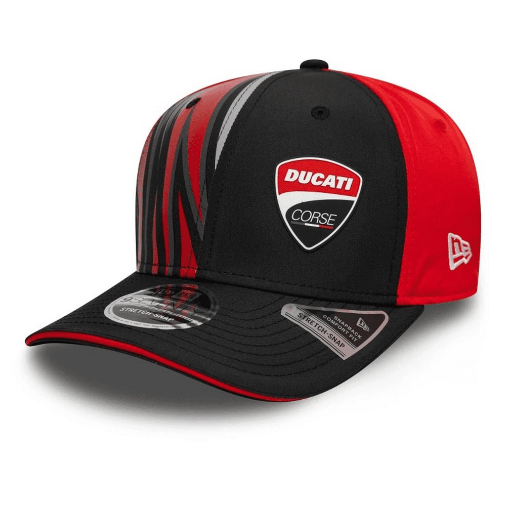 New Era Ducati Motor Logo Print 970 Stretch Snap Cap Black 2