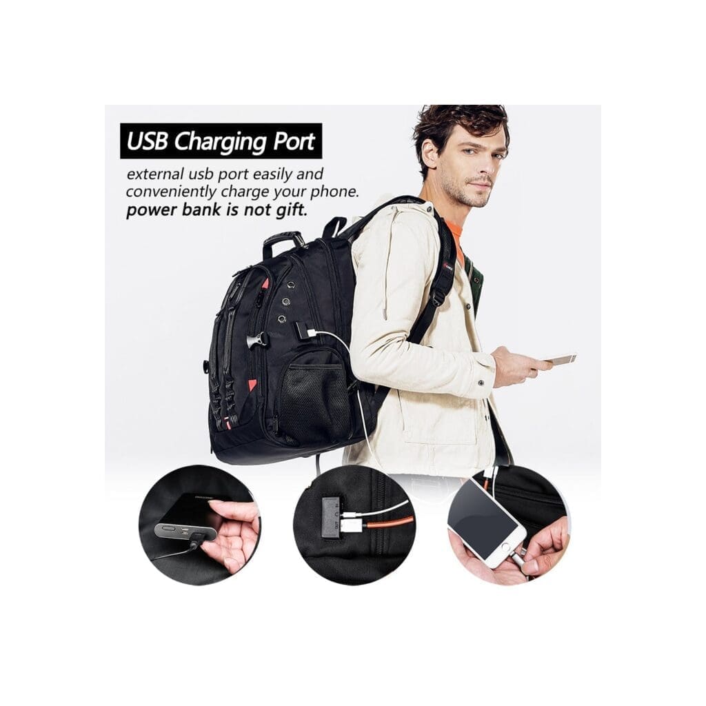 Μεγάλο Backpack 17,3'' Heavy Duty Travel Bange 1901 μαύρο 9 Μεγάλο Backpack 17,3'' Heavy Duty Travel Bange 1901 μαύρο 8